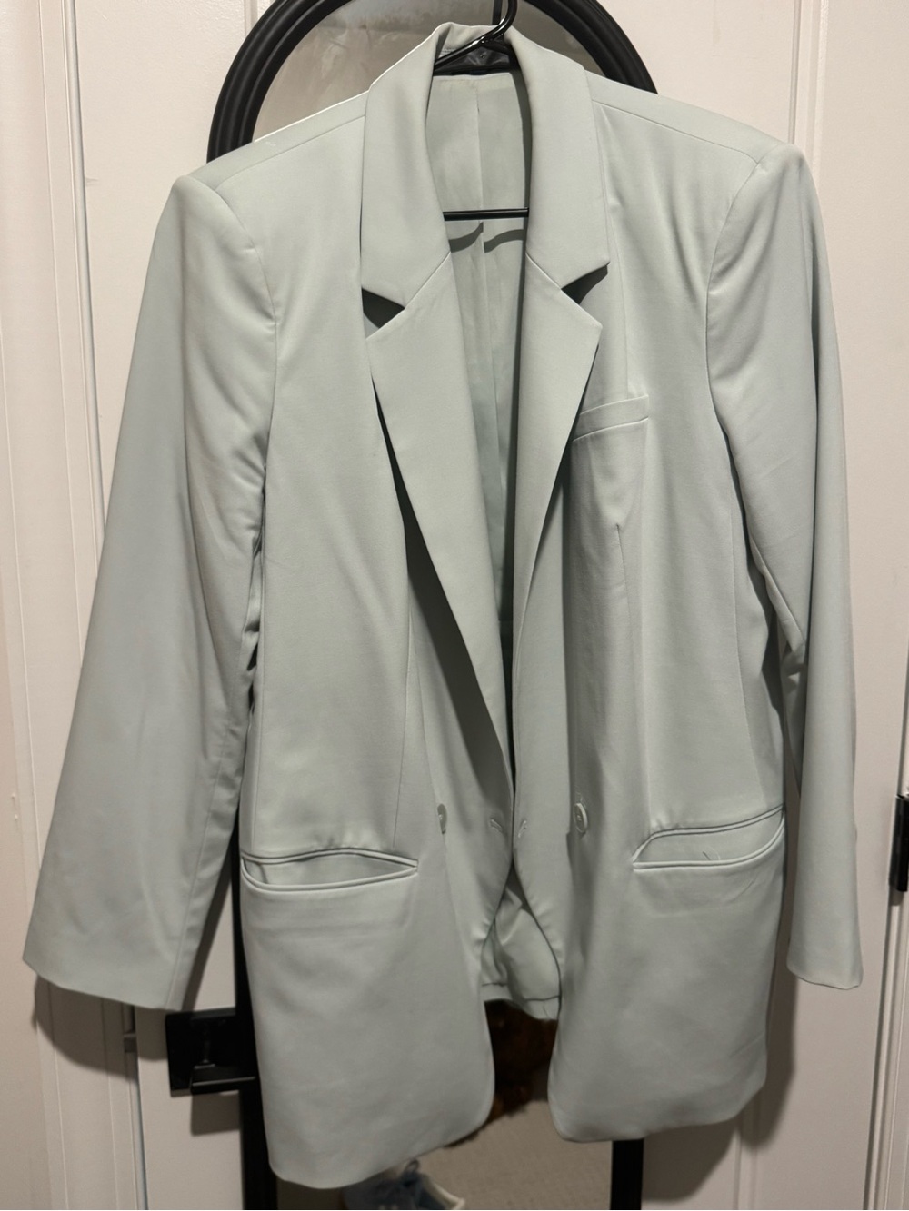 Express Mint Green Longline Blazer